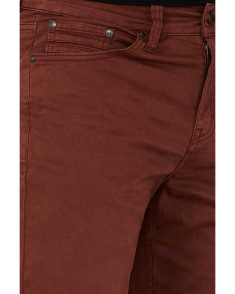 Image #2 - Brothers and Sons Men's Port Wash Stretch Slim Straight Jeans , Wine, hi-res
