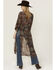 Image #4 - Shyanne Women's Floral Print Chiffon Kimono, Dark Brown, hi-res