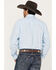 Image #4 - George Strait by Wrangler Men's Paisley Print Long Sleeve Button Down Western Shirt, Light Blue, hi-res