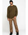 Hawx Men's Olive Pocket Long Sleeve Work T-Shirt , Olive, hi-res