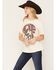 Image #2 - Shyanne Women's Horse with Rhinestone Sun Short Sleeve Graphic Boyfriend Tee, Natural, hi-res