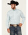 Image #1 - Cinch Men's Striped Long Sleeve Button-Down Western Shirt, White, hi-res
