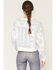 Image #4 - Originality Women's Bandana Cropped Fleece Sweatshirt, White, hi-res