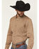 Image #2 - Cody James Men's Big Deal Geo Print Long Sleeve Button-Down Stretch Western Shirt, Lt Brown, hi-res