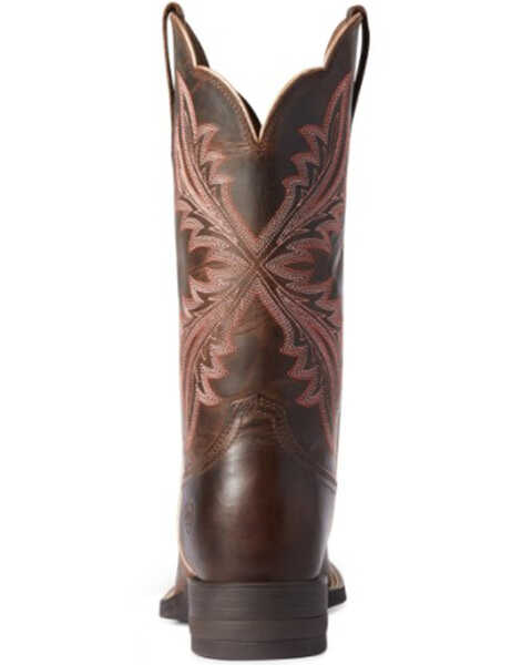 Image #3 - Ariat Women's West Bound Western Boots - Wide Square Toe, Brown, hi-res