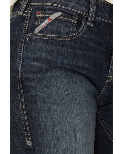 Image #2 - Ariat Women's FR Avelynn Medium Wash DuraLight Stretch Slim Work Jeans , Blue, hi-res