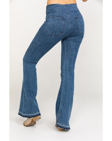 Show Me Your Mumu Women's Austin Pull-On Flare Jeans, Blue, hi-res