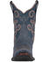 Image #3 - Circle G Women's Distressed Embroidered Triad Ankle Boots - Snip Toe, Blue, hi-res