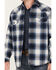 Image #3 - Cody James Men's Plaid Print Button-Down Jacket, Navy, hi-res