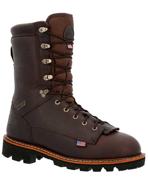 Image #1 - Rocky Men's Elk Stalker 400G Insulated Waterproof Boots - Round Toe , Brown, hi-res