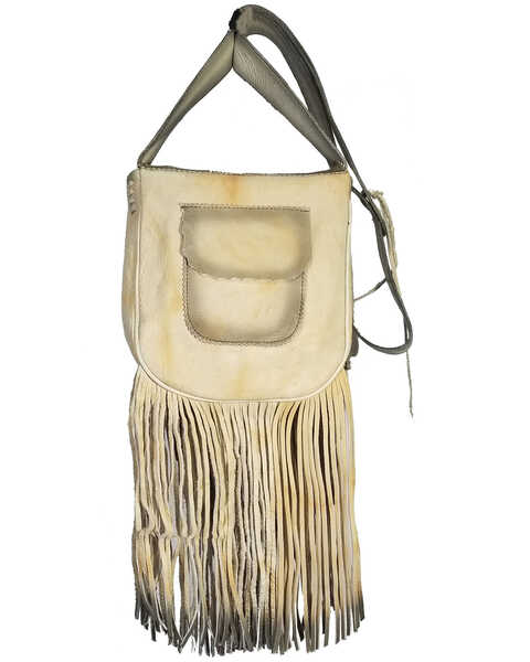 Image #2 - Kobler Leather Women's Ivory Painted Crossbody Bag, Ivory, hi-res
