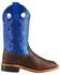 Image #2 - Cody James Boys' Thunder Western Boots - Broad Square Toe, Oiled Rust, hi-res