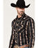 Image #2 - Rock & Roll Denim Men's Southwestern Stretch Long Sleeve Snap Shirt, Chocolate, hi-res