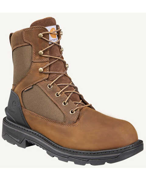 Carhartt Men's Ironwood 8" Work Boot - Alloy Toe, Brown, hi-res