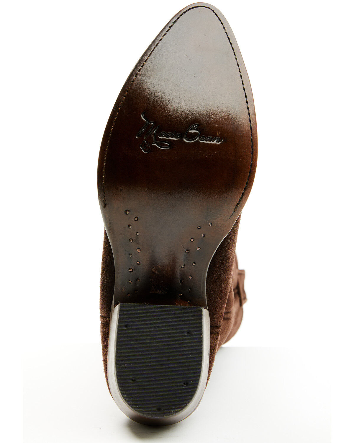 Image #7 - Macie Bean Women's Life's Like A Box Of Chocolates Suede Tall Western Boots - Round Toe, Chocolate, hi-res