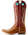 Image #2 - Ariat Women's Futurity Fort Worth Roughout Western Boots - Square Toe, Brown, hi-res
