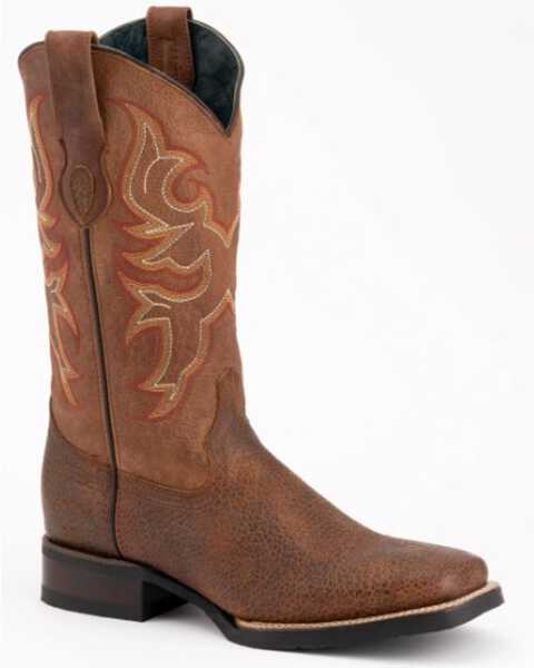 Ferrini Men's Toro Western Performance Boots - Square Toe, Brandy Brown, hi-res