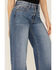 Image #2 - Sneak Peek Women's Light Wash High Rise Vintage Wide Leg Jeans, Blue, hi-res