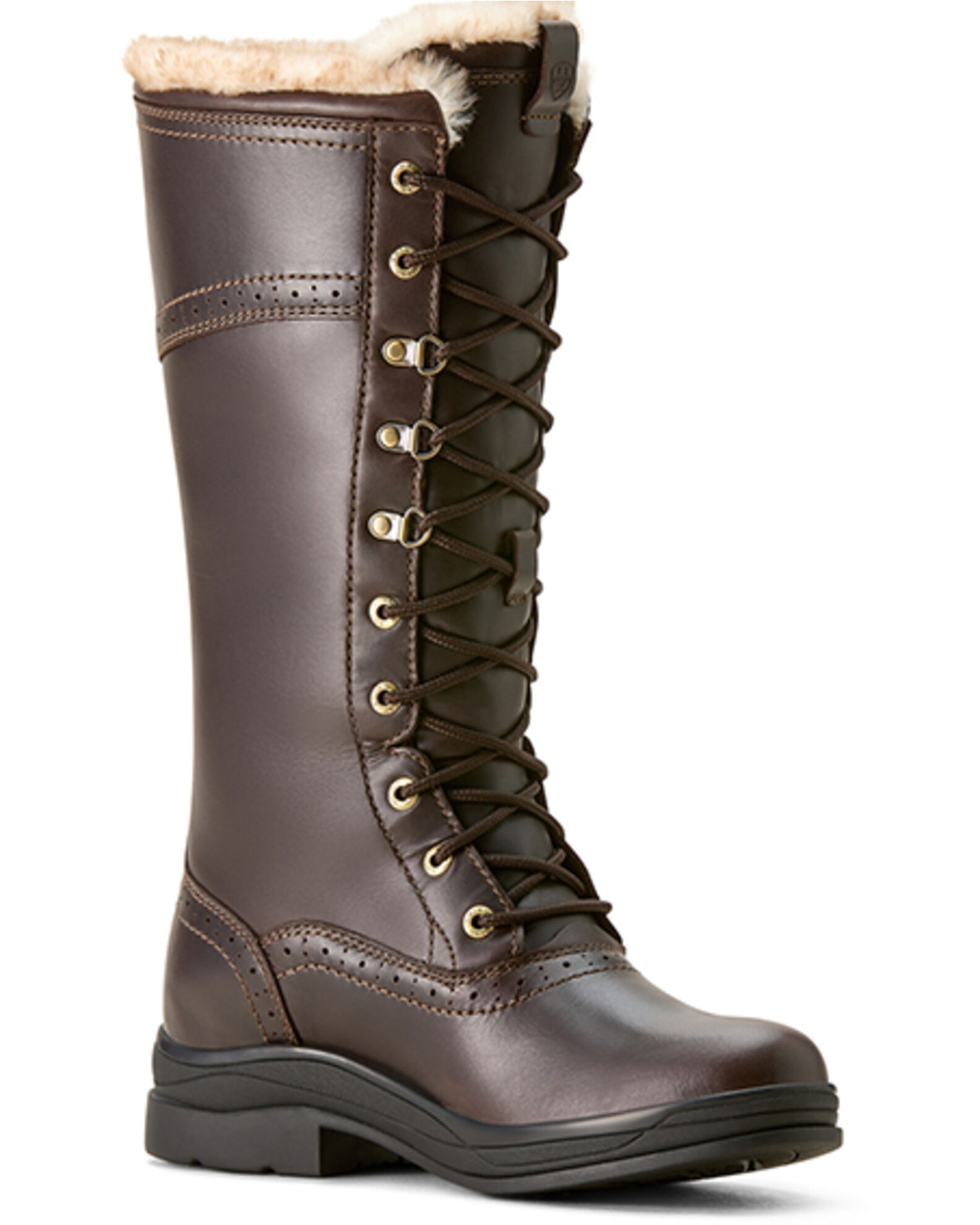 Ariat Women's Wythburn II Sherpa Waterproof Boots Round Toe, Brown