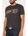 Image #3 - RANK 45® Men's Sunset Roper Logo Graphic T-Shirt, Charcoal, hi-res