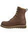 Image #3 - Carhartt Men's 8" Waterproof Lace-Up Work Boots - Moc Toe, Dark Brown, hi-res