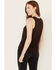 Image #4 - Rock & Roll Denim Women's Bronco Graphic Sleeveless Tank, Dark Brown, hi-res