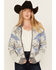 Image #2 - Idyllwind Women's Lyle Zip Front Sweater, Heather Grey, hi-res