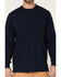 Image #3 - Hawx Men's Solid Navy Forge Long Sleeve Work Pocket T-Shirt - Tall , Navy, hi-res
