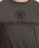Smith & Wesson Men's Distressed Logo Premium Tee, Charcoal, hi-res