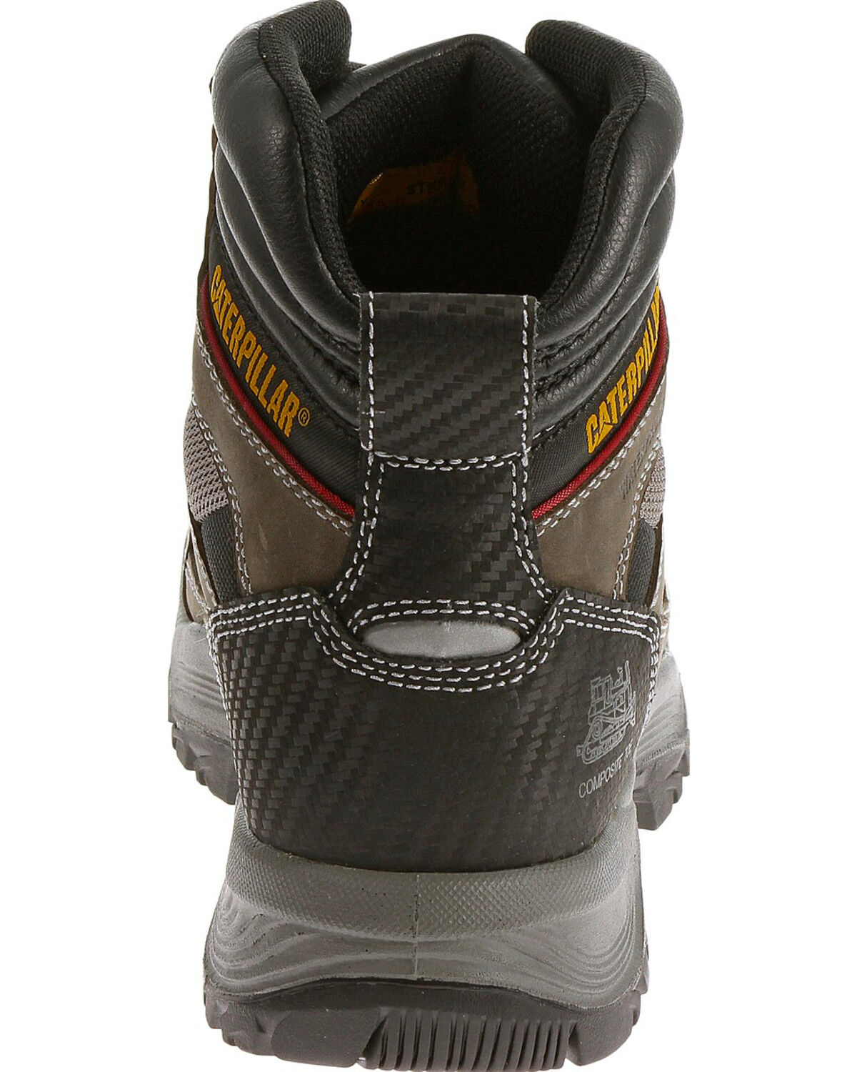 Image #7 - CAT Men's Compressor 6" Waterproof Work Boots - Composite Toe, Grey, hi-res