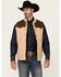 Image #1 - Cripple Creek Men's Color Block Concealed Carry Vest, Tan, hi-res