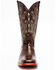 Ferrini Men's Chocolate Alligator Belly Print Western Boots - Broad Square Toe, , hi-res