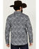 Image #4 - Moonshine Spirit Men's Crossing Paisley Print Long Sleeve Pearl Snap Western Shirt, Navy, hi-res