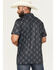 Image #4 - Rock & Roll Denim Men's Longhorn Print Short Sleeve Button-Down Stretch Polo Shirt, Black, hi-res