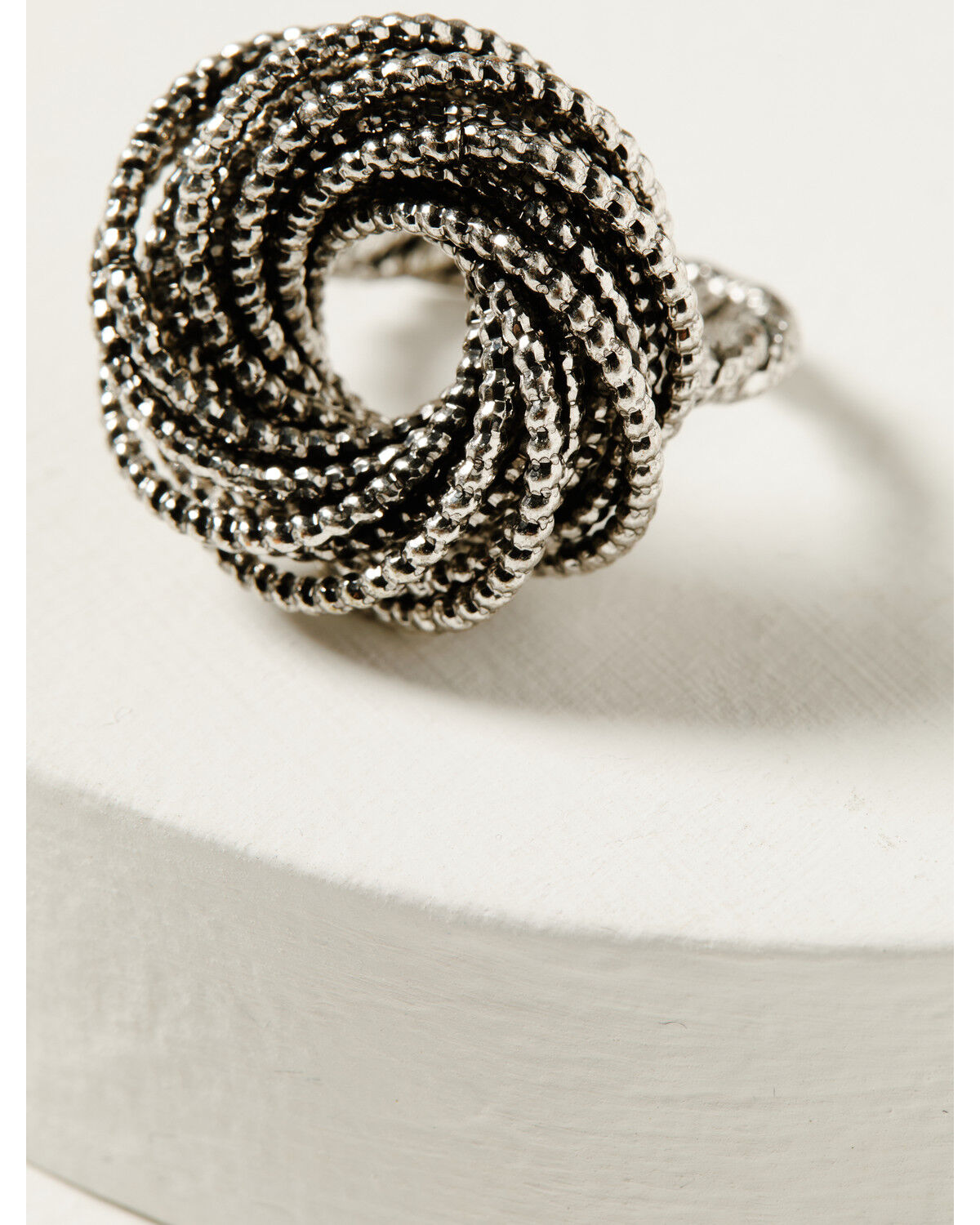 Image #2 - Shyanne Women's Soleil Silver Rope Statement Ring, Silver, hi-res