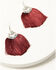 Image #1 - Shyanne Women's Juniper Sky Fringe Earrings, Maroon, hi-res