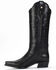 Image #3 - Ranch Road Boots Women's Presidio Star Inlay Tall Western Boots - Snip Toe, Black, hi-res