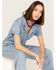 Image #1 - Stetson Women's Denim Short Sleeve Jumpsuit, , hi-res