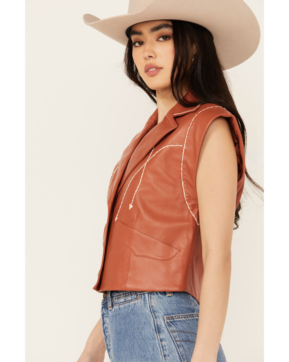 Image #2 - Double D Ranch Women's High Roller Vest, Copper, hi-res