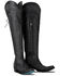 Image #1 - Lane Women's Lexington Over The Knee Corset Western Boots - Snip Toe, Jet Black, hi-res