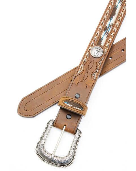 Image #2 - Cody James Men's Brown Multi-Color Concho Belt , Brown, hi-res
