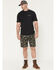 Image #1 - Hawx Men's Chip Camo Print Flat Front Work Shorts, Camouflage, hi-res