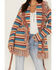 Image #3 - Idyllwind Women's Abilene Striped Fringe Cardigan, Blue, hi-res