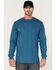 Image #1 - Cody James Men's FR Logo Long Sleeve Work T-Shirt - Tall , Blue, hi-res