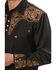 Image #2 - Scully Floral Embroidered Western Shirt, Black, hi-res