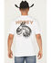 Image #1 - Hooey Men's Rattler Short Sleeve Graphic T-Shirt, White, hi-res