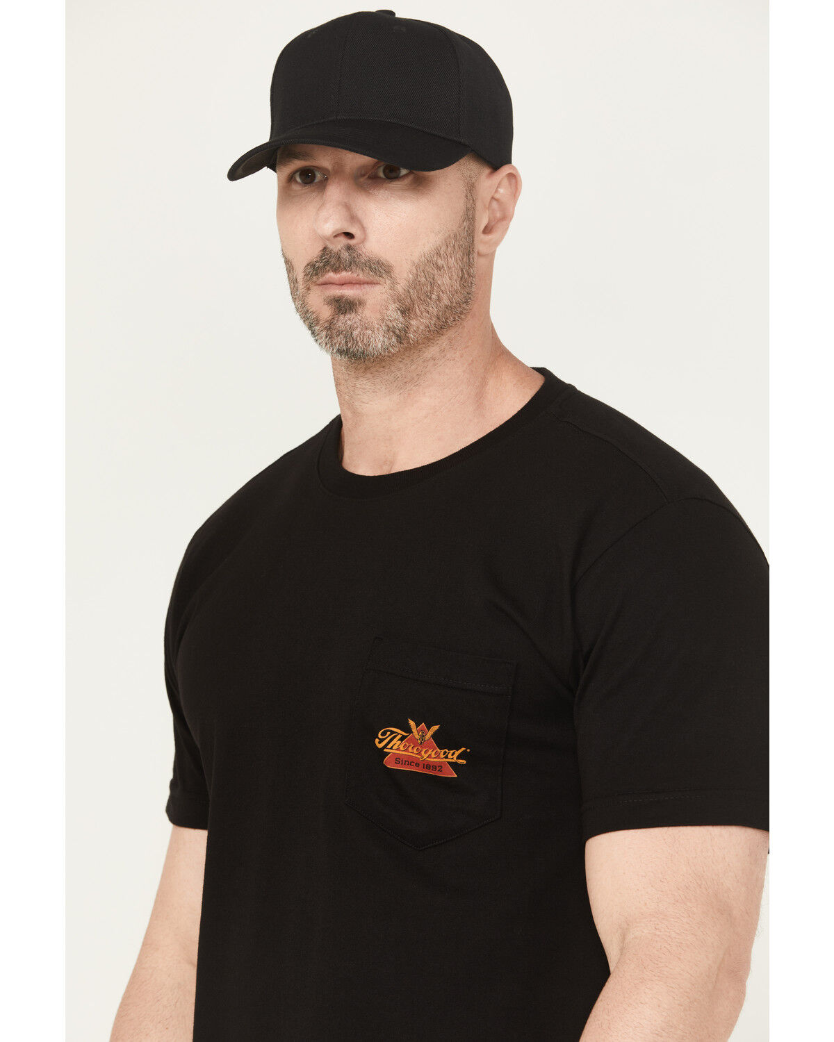 Image #3 - Thorogood Men's Eagle Shield Short Sleeve Pocket Work T-Shirt, Black, hi-res