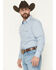 Image #2 - Gibson Trading Co Men's Campfire Solid Long Sleeve Snap Stretch Western Shirt - Big, Blue, hi-res