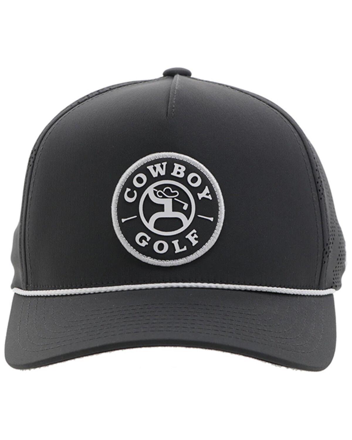 Image #3 - Hooey Men's Cowboy Golf Trucker Cap, Grey, hi-res