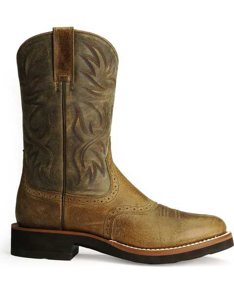 Image #2 - Ariat Men's Heritage Crepe Western Performance Boots - Round Toe, Earth, hi-res